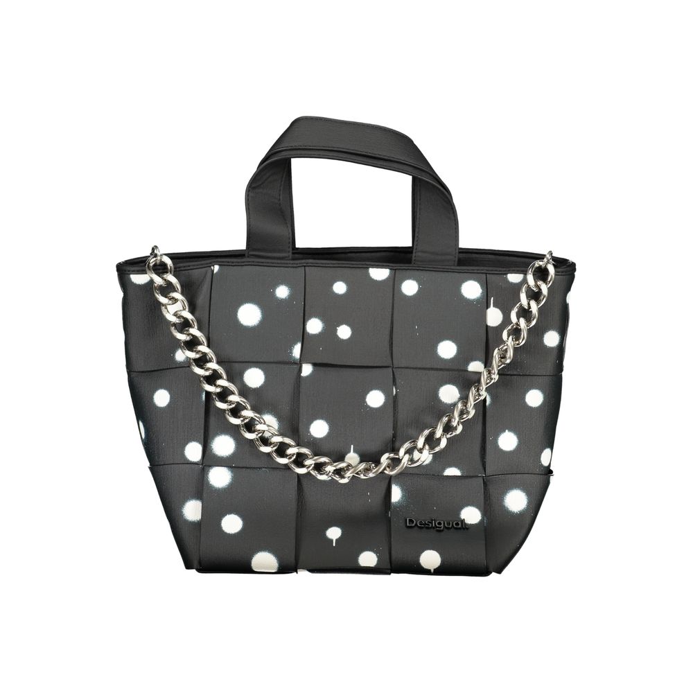 Desigual Black Polyethylene Handbag - Luksusmuotia Desigual - Tutustu YVES JAVANNI® 