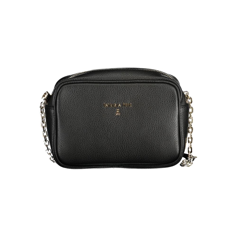 Patrizia Pepe Black Leather Handbag - Luksusmuotia Patrizia Pepe - Tutustu YVES JAVANNI® 