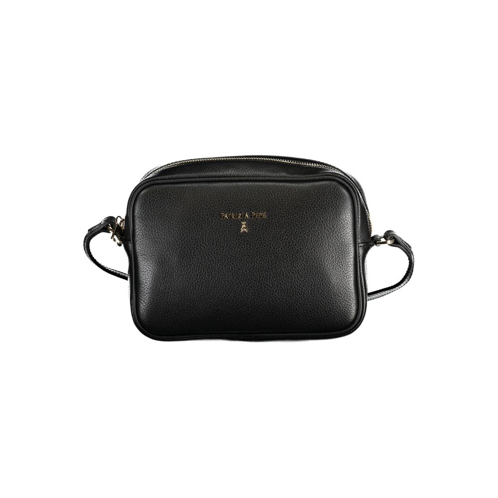 Patrizia Pepe Black Leather Handbag - Luksusmuotia Patrizia Pepe - Tutustu YVES JAVANNI® 