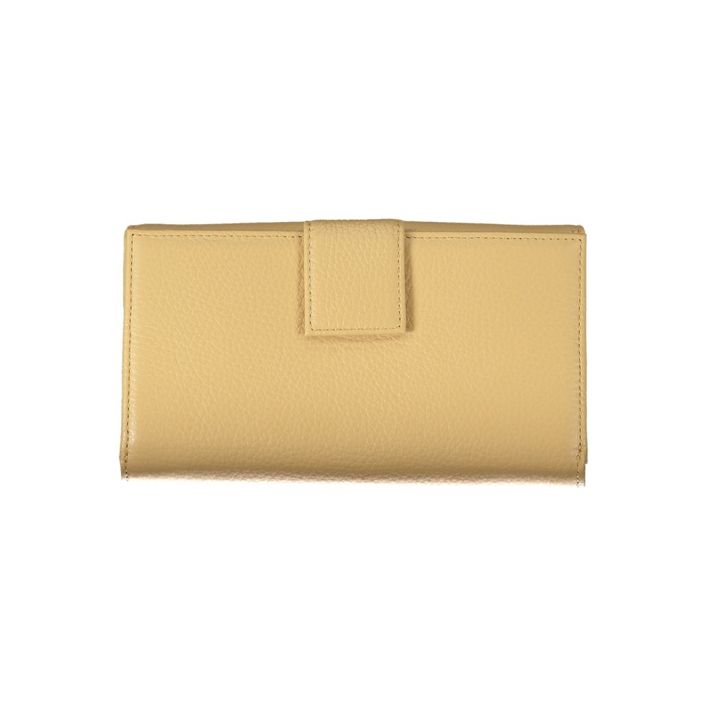 Coccinelle Beige Leather Wallet - Luksusmuotia Coccinelle - Tutustu YVES JAVANNI® 