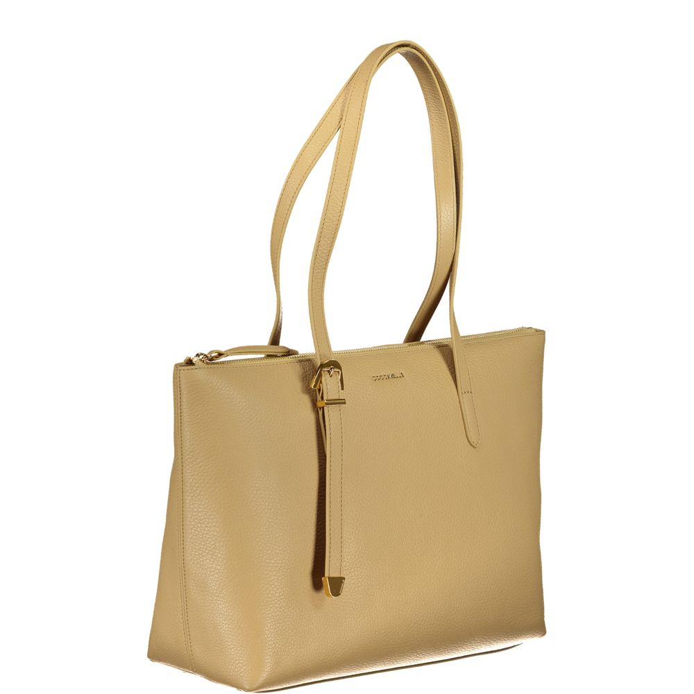 Coccinelle Beige Leather Handbag - Luksusmuotia Coccinelle - Tutustu YVES JAVANNI® 