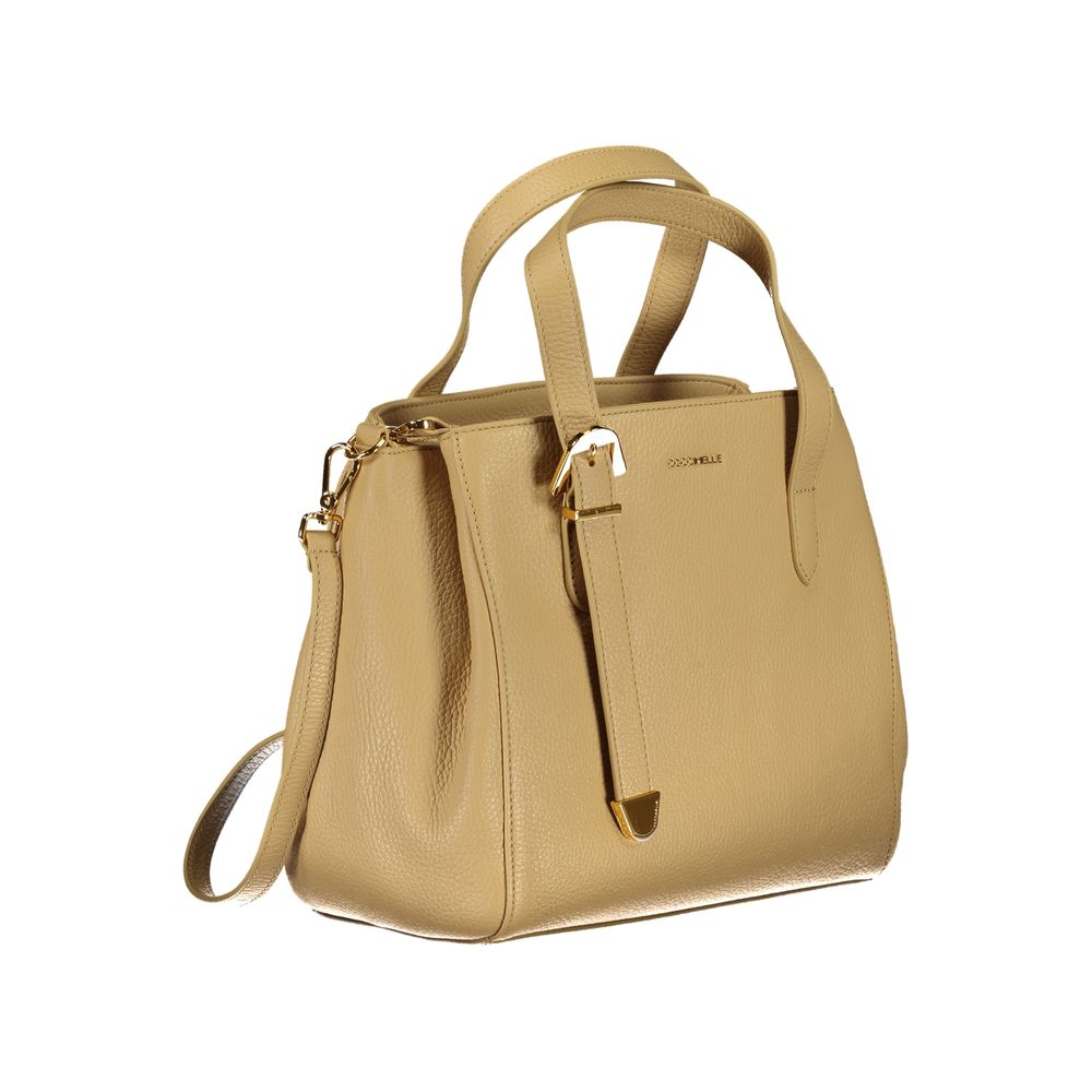 Coccinelle Beige Leather Handbag - Luksusmuotia Coccinelle - Tutustu YVES JAVANNI® 