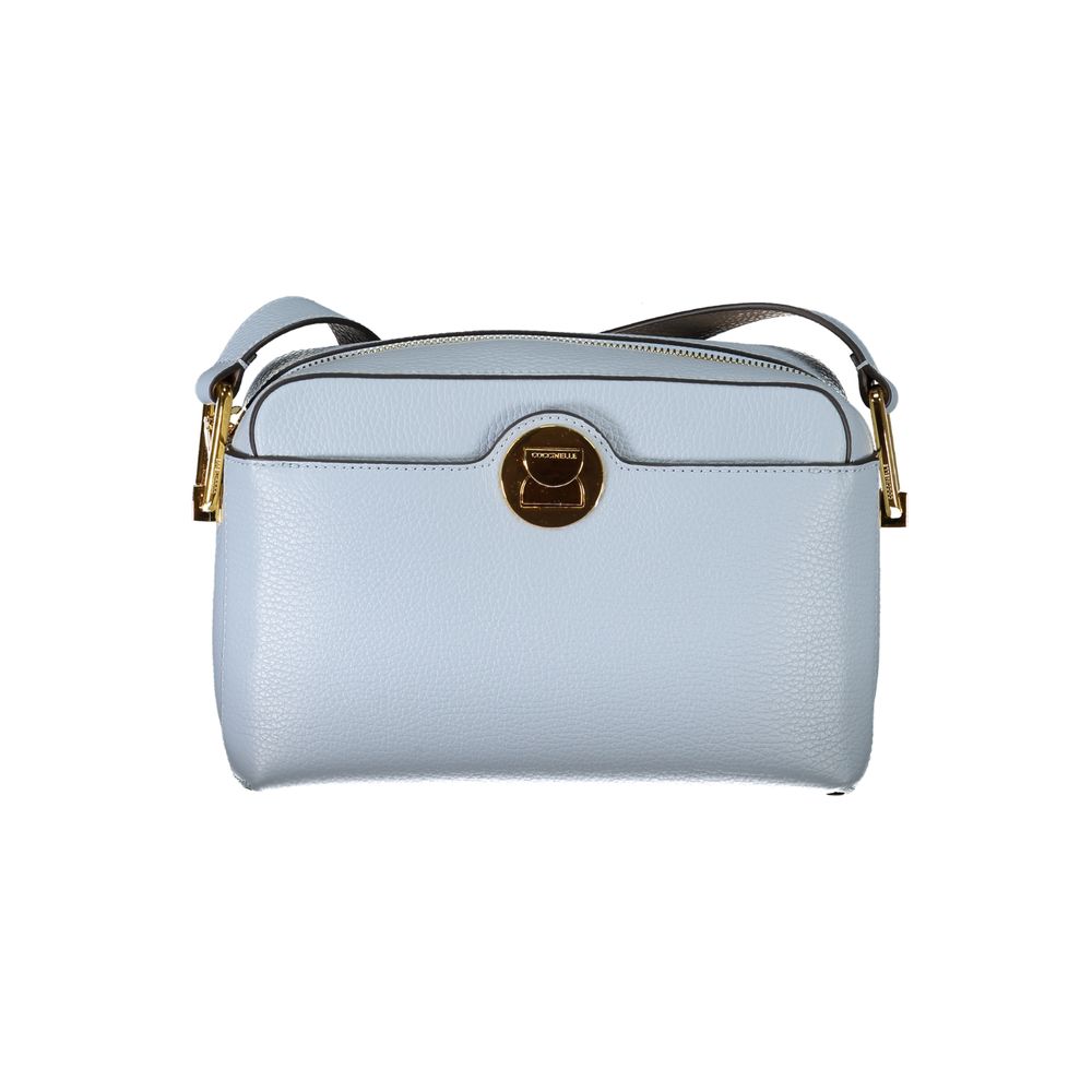 Coccinelle Light Blue Leather Handbag - Luksusmuotia Coccinelle - Tutustu YVES JAVANNI® 