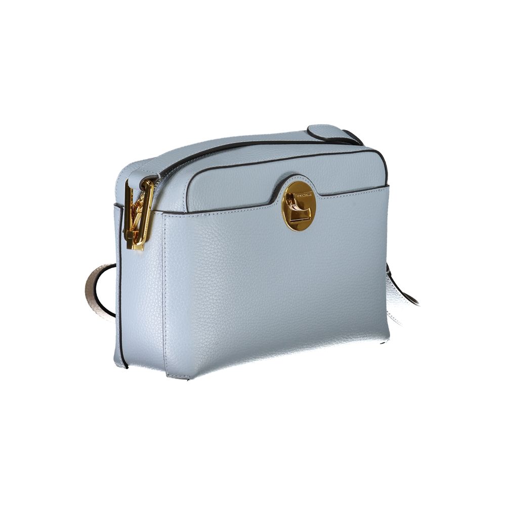 Coccinelle Light Blue Leather Handbag - Luksusmuotia Coccinelle - Tutustu YVES JAVANNI® 