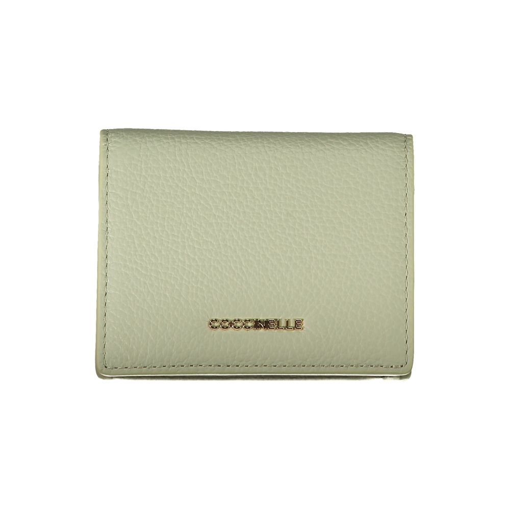 Coccinelle Green Leather Wallet - Luksusmuotia Coccinelle - Tutustu YVES JAVANNI® 