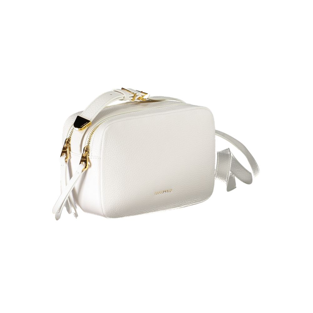 Coccinelle White Leather Handbag - Luksusmuotia Coccinelle - Tutustu YVES JAVANNI® 