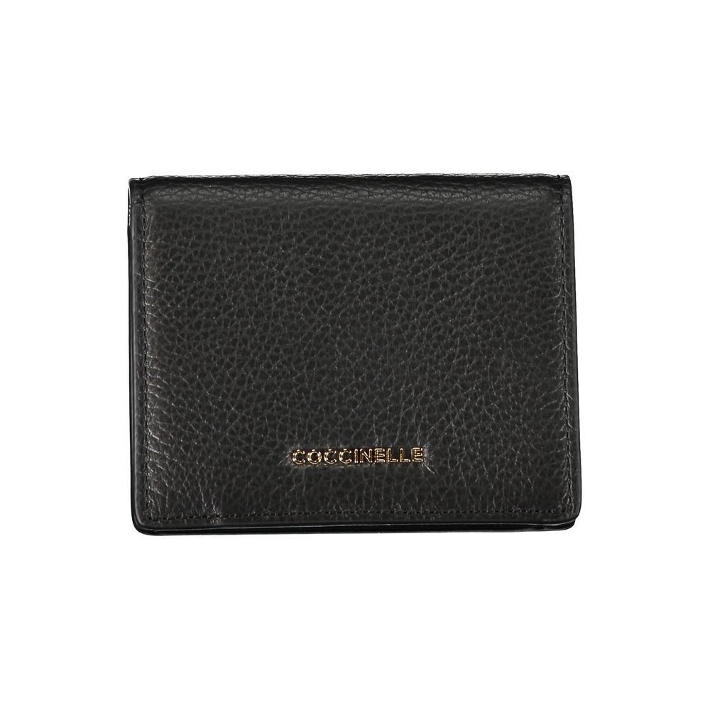 Coccinelle Black Leather Wallet - Luksusmuotia Coccinelle - Tutustu YVES JAVANNI® 