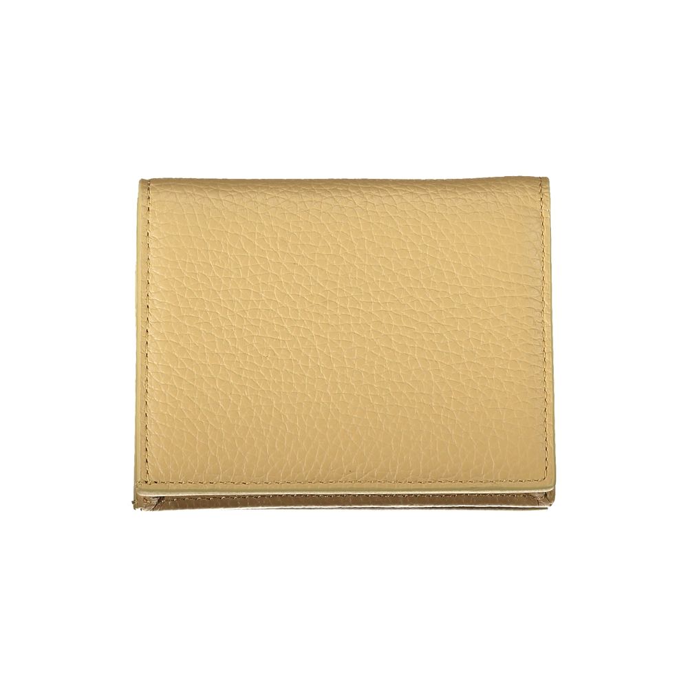 Coccinelle Beige Leather Wallet - Luksusmuotia Coccinelle - Tutustu YVES JAVANNI® 