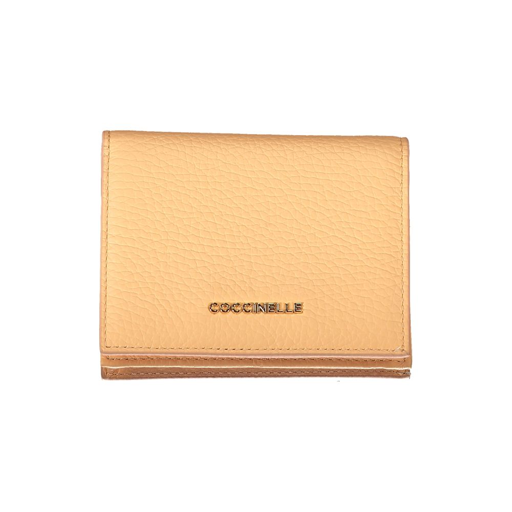 Coccinelle Orange Leather Wallet - Luksusmuotia Coccinelle - Tutustu YVES JAVANNI® 