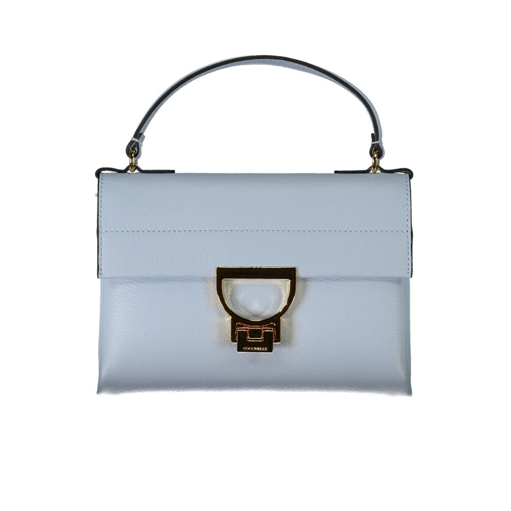 Coccinelle Light Blue Leather Handbag - Luksusmuotia Coccinelle - Tutustu YVES JAVANNI® 