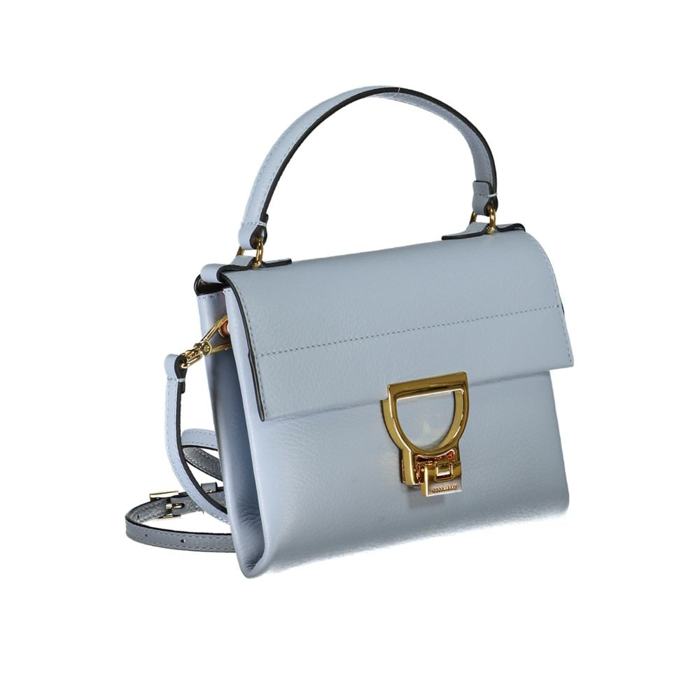 Coccinelle Light Blue Leather Handbag - Luksusmuotia Coccinelle - Tutustu YVES JAVANNI® 