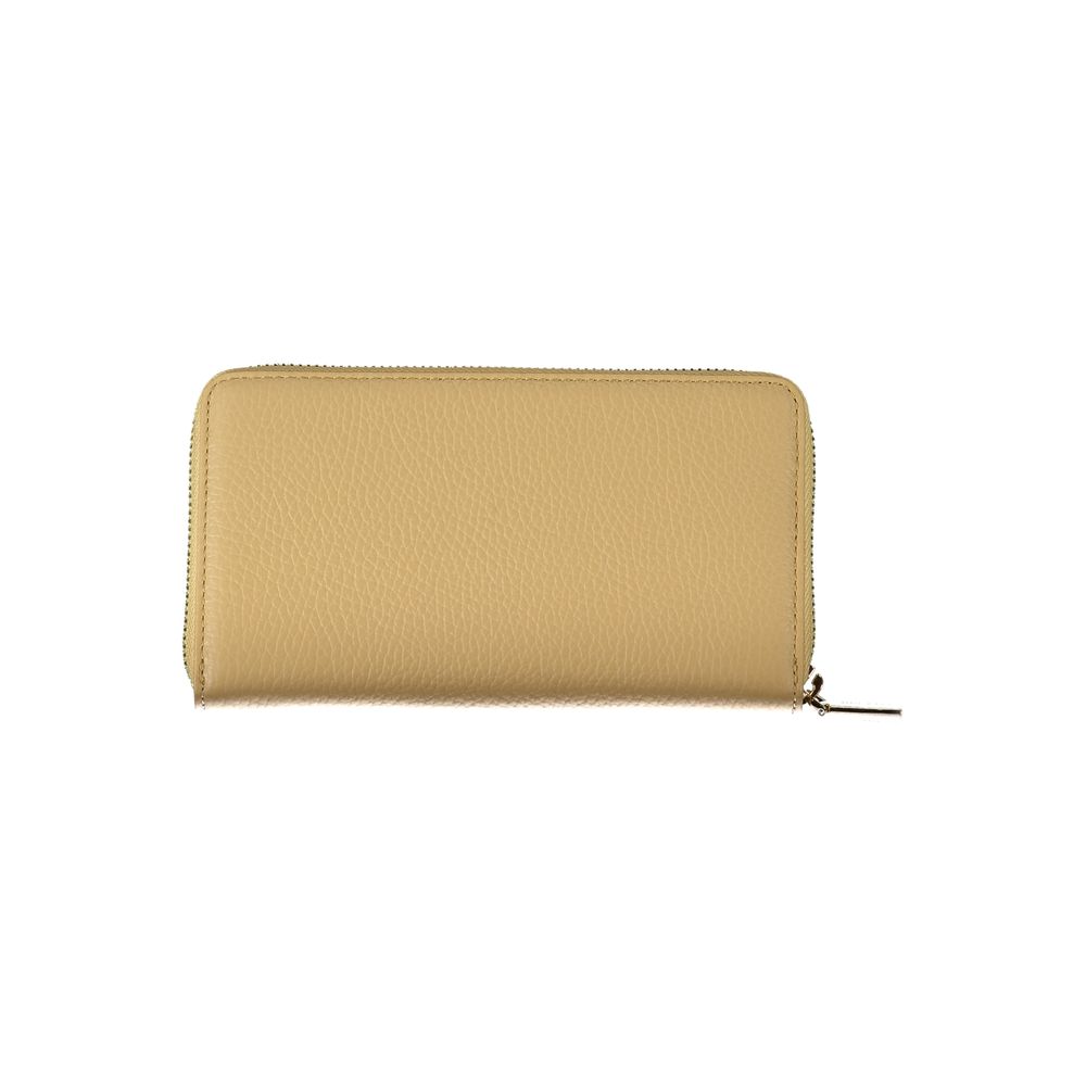 Coccinelle Beige Leather Wallet - Luksusmuotia Coccinelle - Tutustu YVES JAVANNI® 