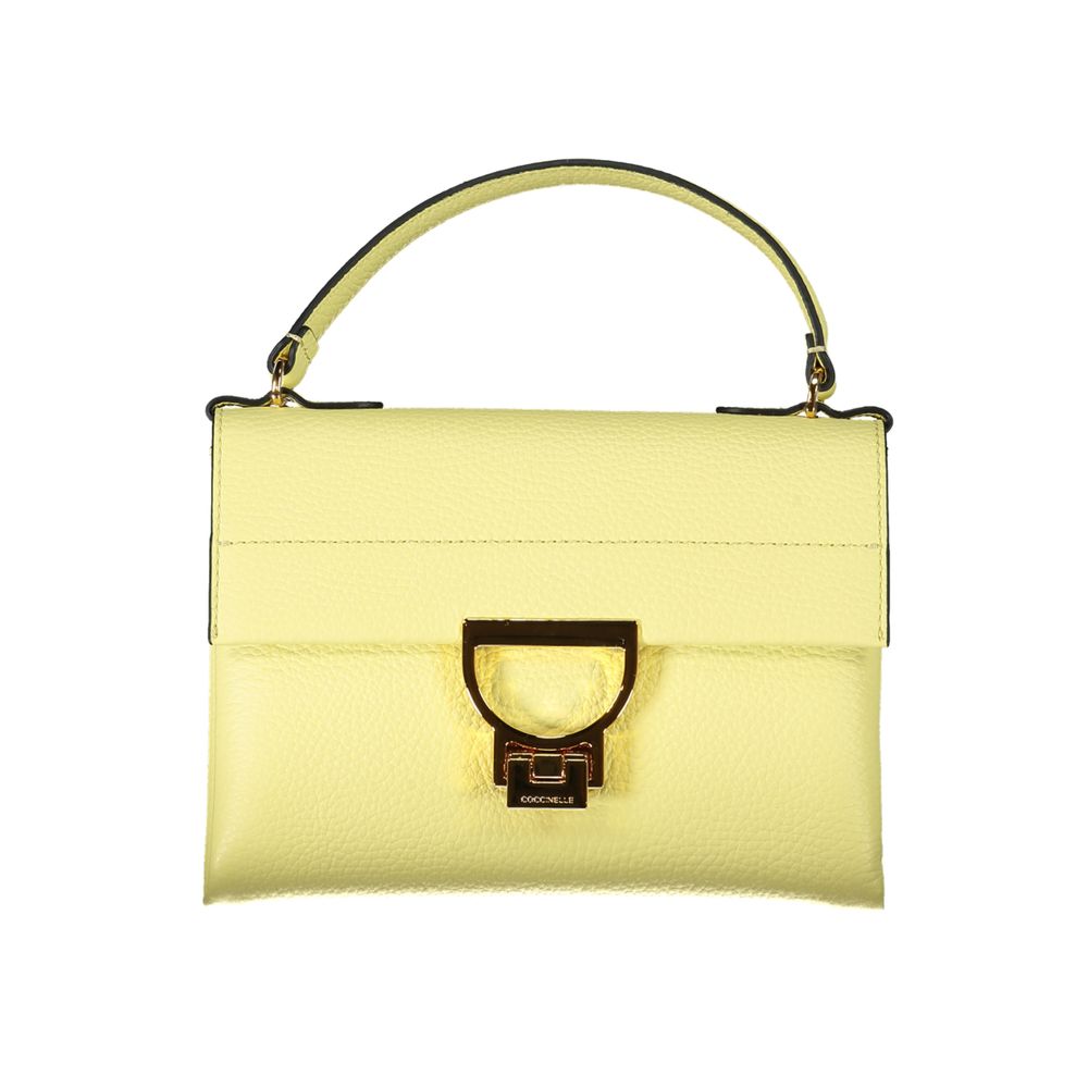 Coccinelle Yellow Leather Handbag - Luksusmuotia Coccinelle - Tutustu YVES JAVANNI® 