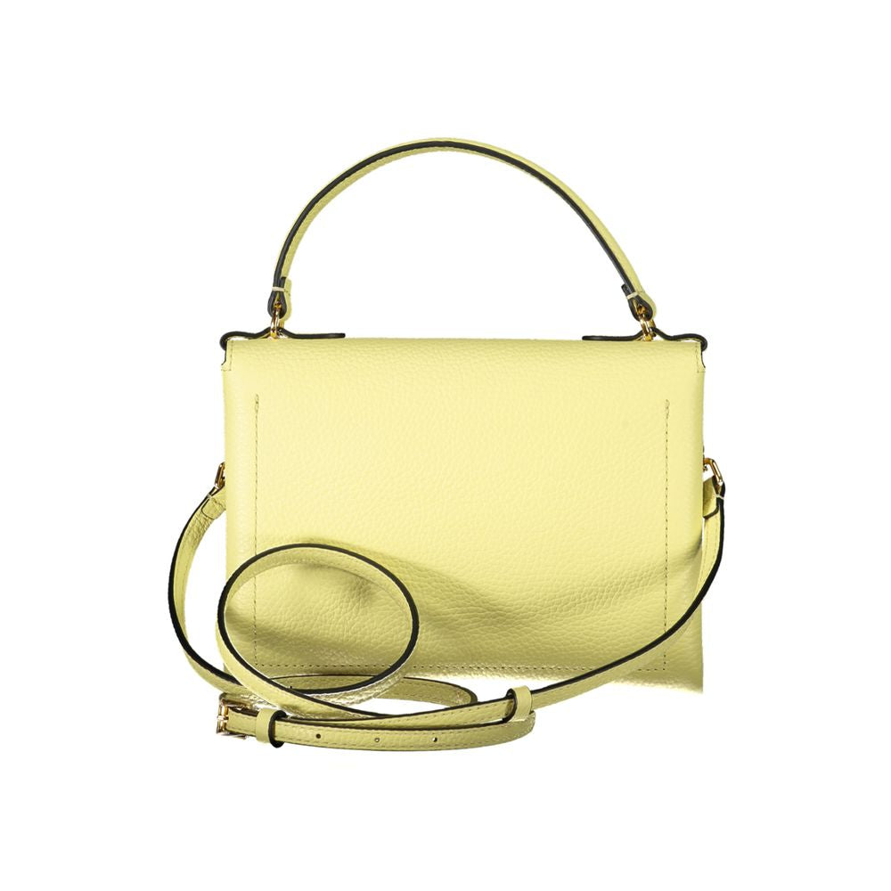 Coccinelle Yellow Leather Handbag - Luksusmuotia Coccinelle - Tutustu YVES JAVANNI® 