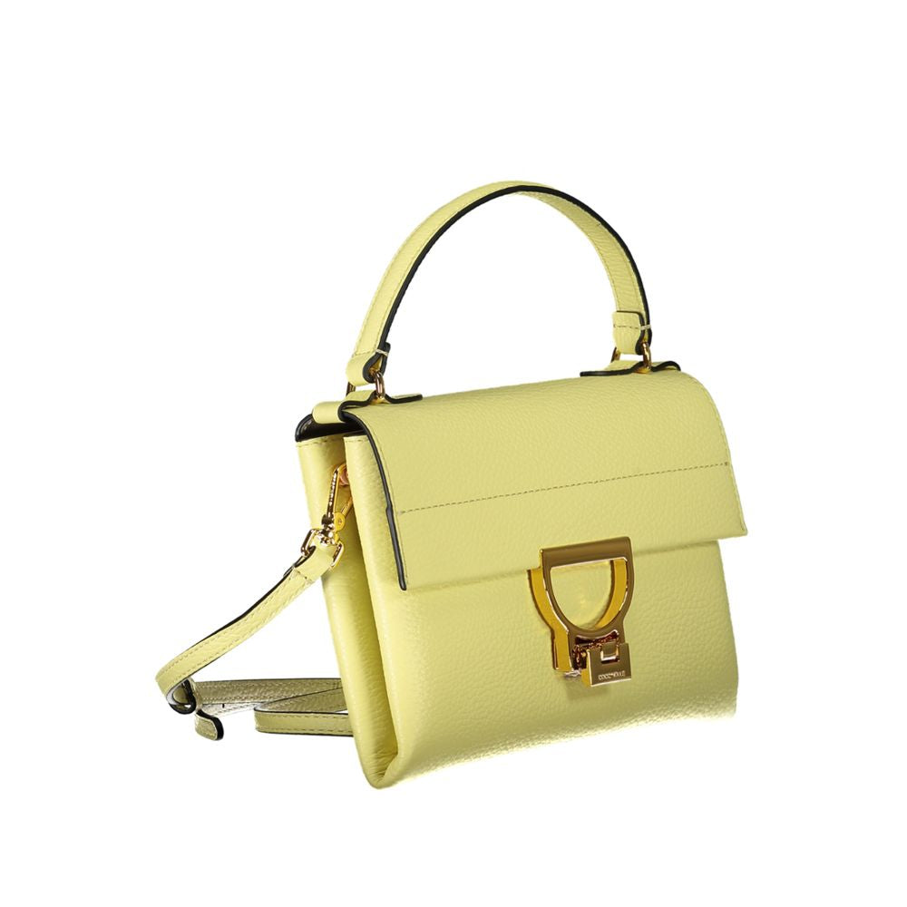 Coccinelle Yellow Leather Handbag - Luksusmuotia Coccinelle - Tutustu YVES JAVANNI® 