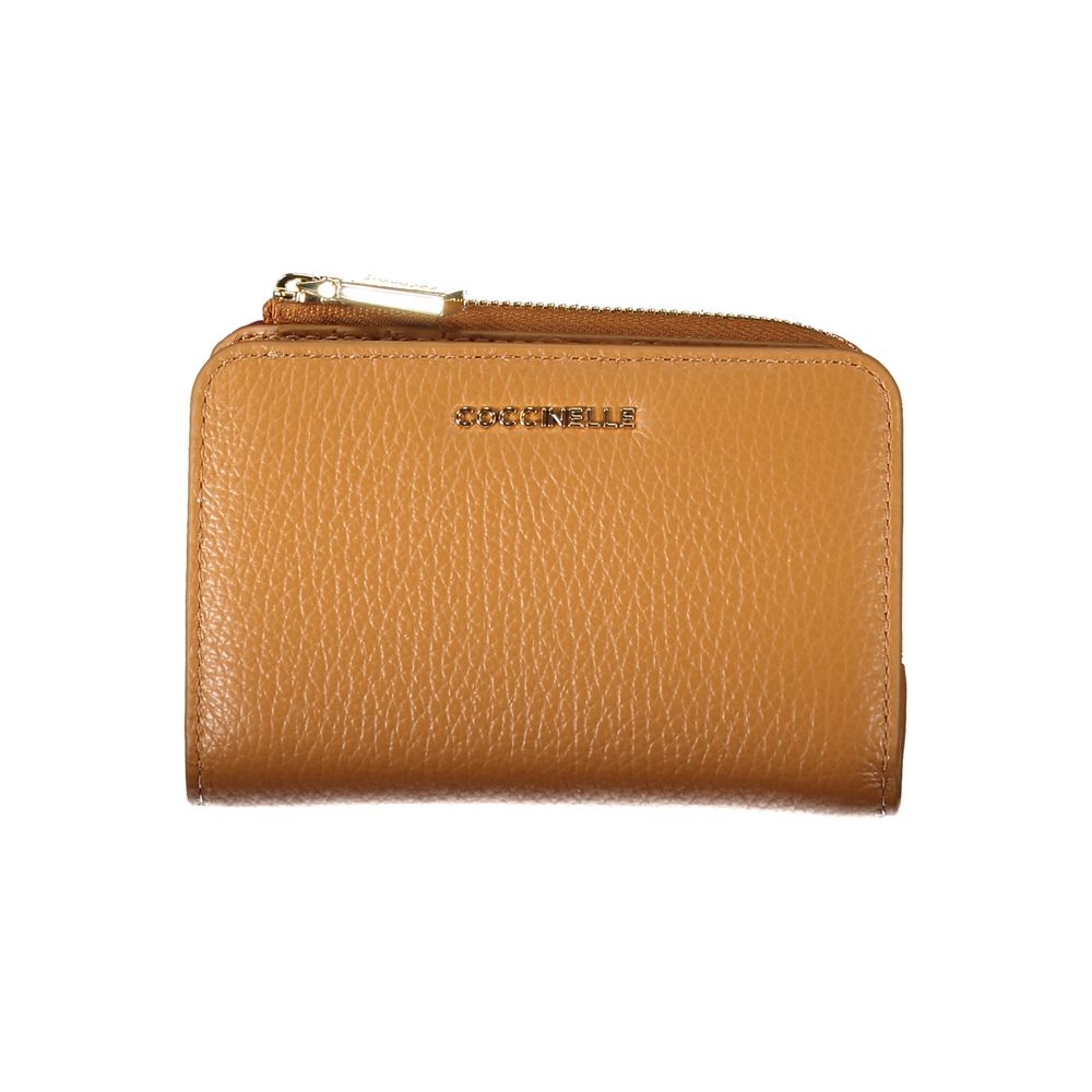 Coccinelle Brown Leather Wallet - Luksusmuotia Coccinelle - Tutustu YVES JAVANNI® 