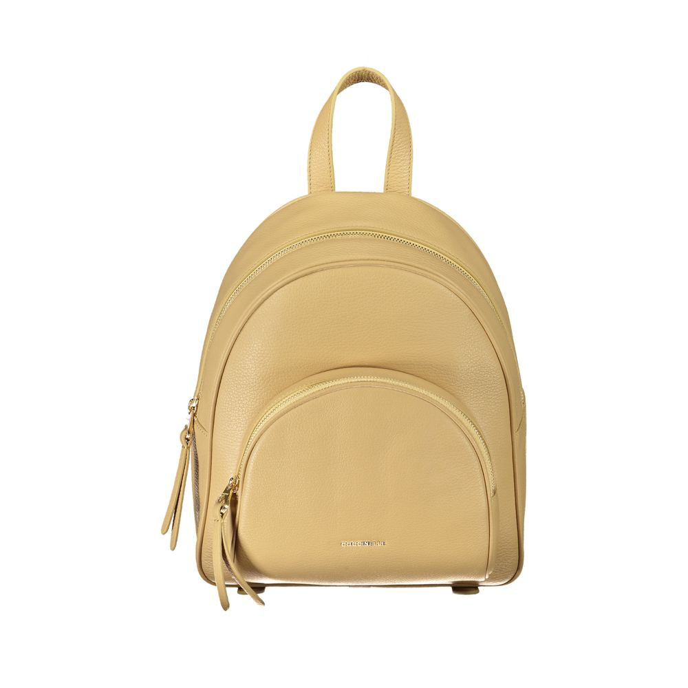 Coccinelle Beige Leather Backpack - Luxury from Coccinelle - Shop at YVES JAVANNI