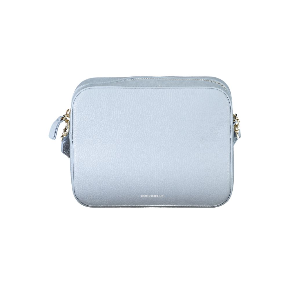 Coccinelle Light Blue Leather Handbag - Luksusmuotia Coccinelle - Tutustu YVES JAVANNI® 