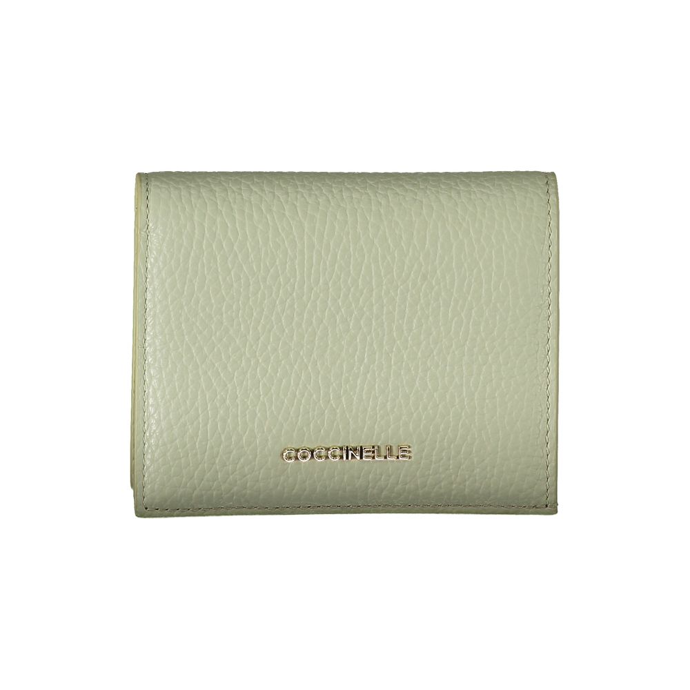 Coccinelle Green Leather Wallet - Luksusmuotia Coccinelle - Tutustu YVES JAVANNI® 