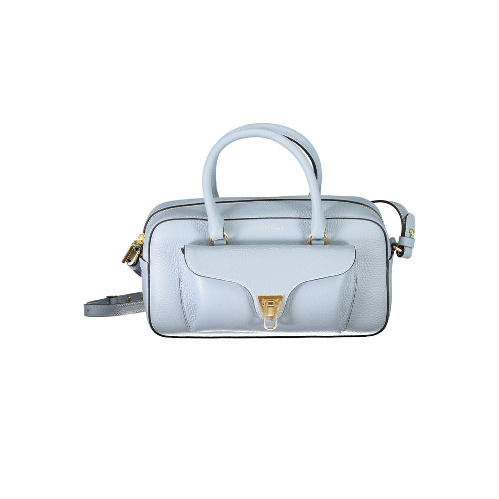 Coccinelle Light Blue Leather Handbag - Luksusmuotia Coccinelle - Tutustu YVES JAVANNI® 