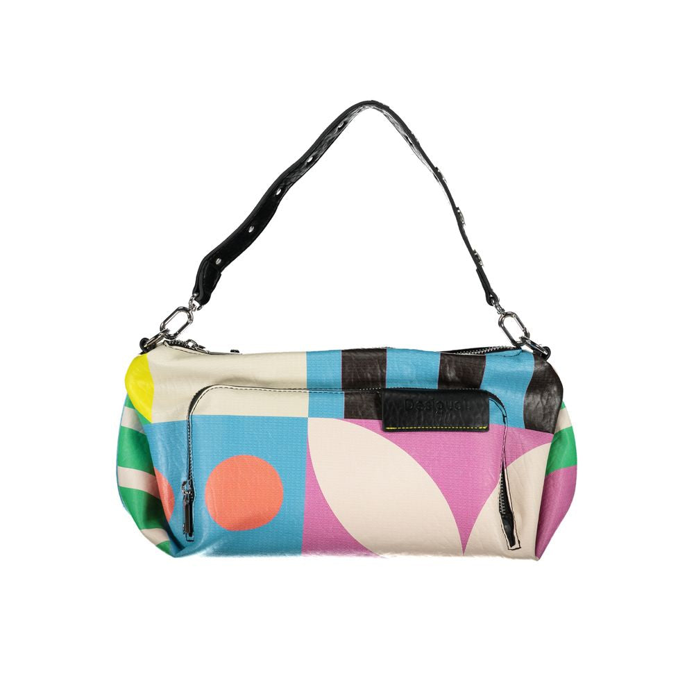 Desigual Pink Polyethylene Handbag - Luksusmuotia Desigual - Tutustu YVES JAVANNI® 