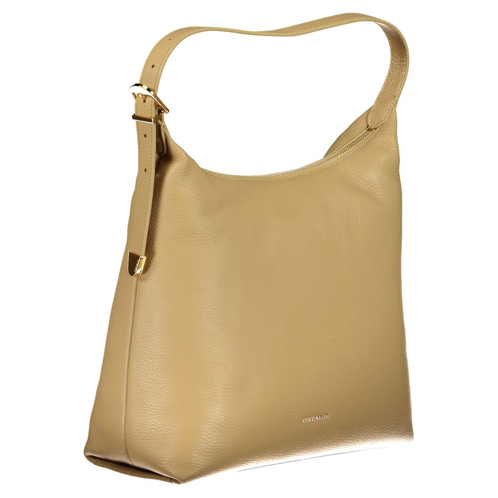 Coccinelle Beige Leather Handbag - Luksusmuotia Coccinelle - Tutustu YVES JAVANNI® 