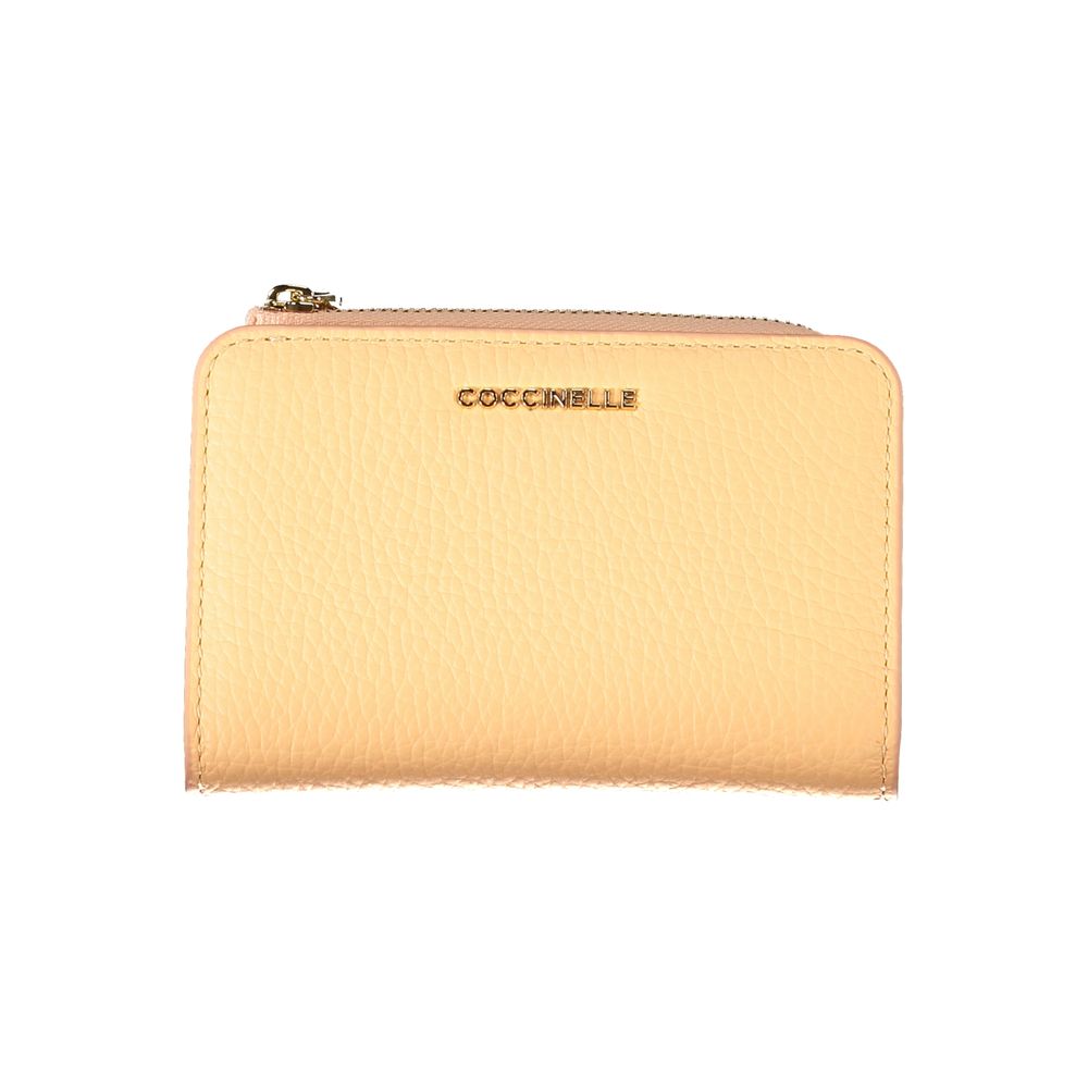 Coccinelle Orange Leather Wallet - Luksusmuotia Coccinelle - Tutustu YVES JAVANNI® 