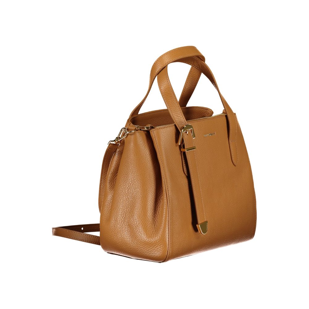 Coccinelle Brown Leather Handbag - Luksusmuotia Coccinelle - Tutustu YVES JAVANNI® 