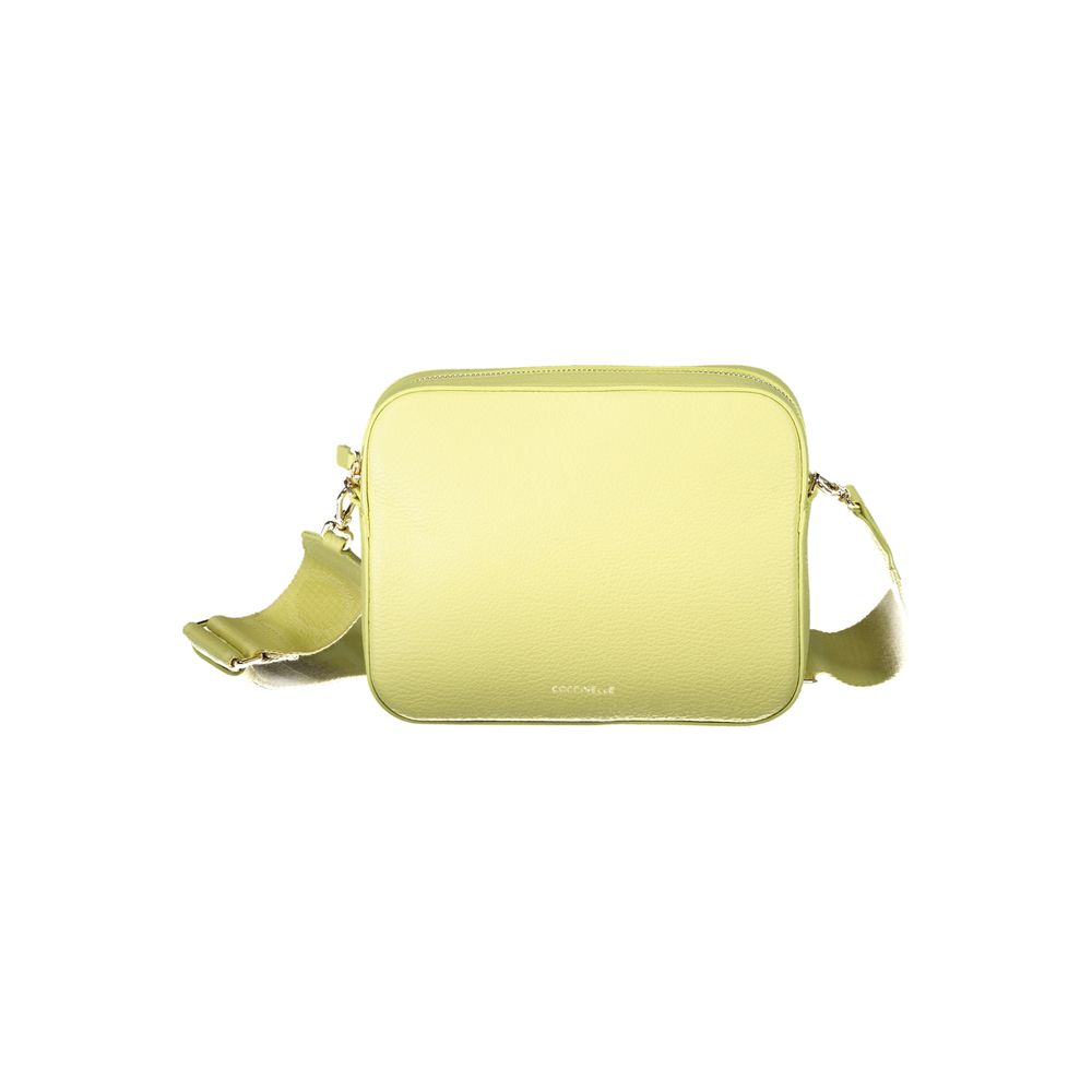 Coccinelle Yellow Leather Handbag - Luksusmuotia Coccinelle - Tutustu YVES JAVANNI® 