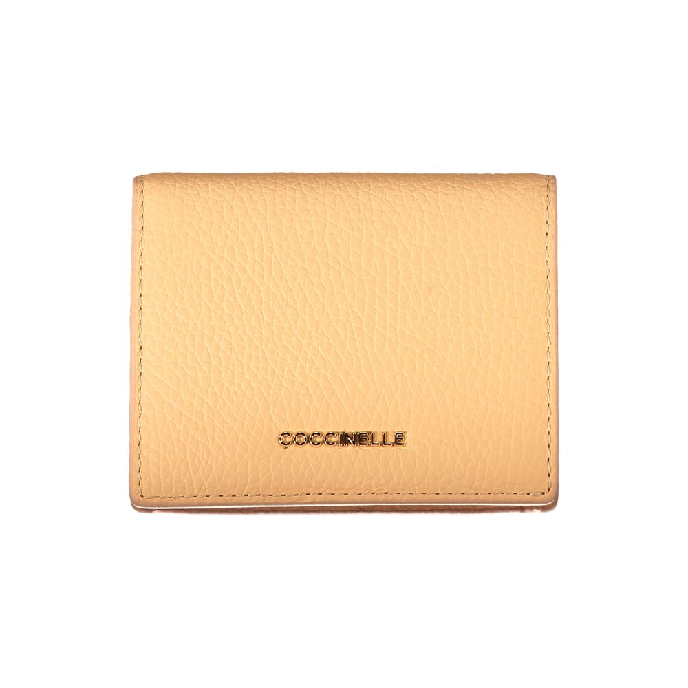 Coccinelle Orange Leather Wallet - Luksusmuotia Coccinelle - Tutustu YVES JAVANNI® 