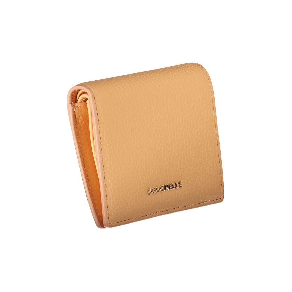 Coccinelle Orange Leather Wallet - Luksusmuotia Coccinelle - Tutustu YVES JAVANNI® 