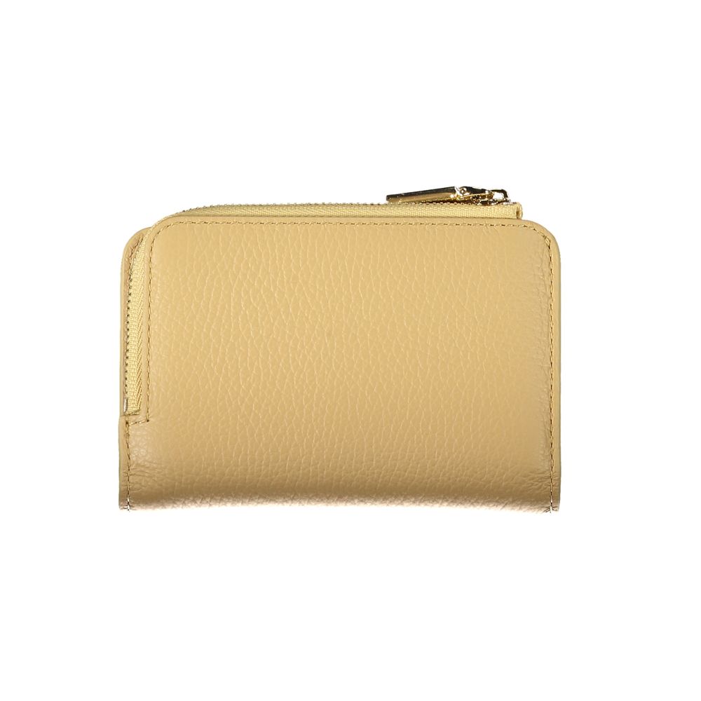 Coccinelle Beige Leather Wallet - Luksusmuotia Coccinelle - Tutustu YVES JAVANNI® 