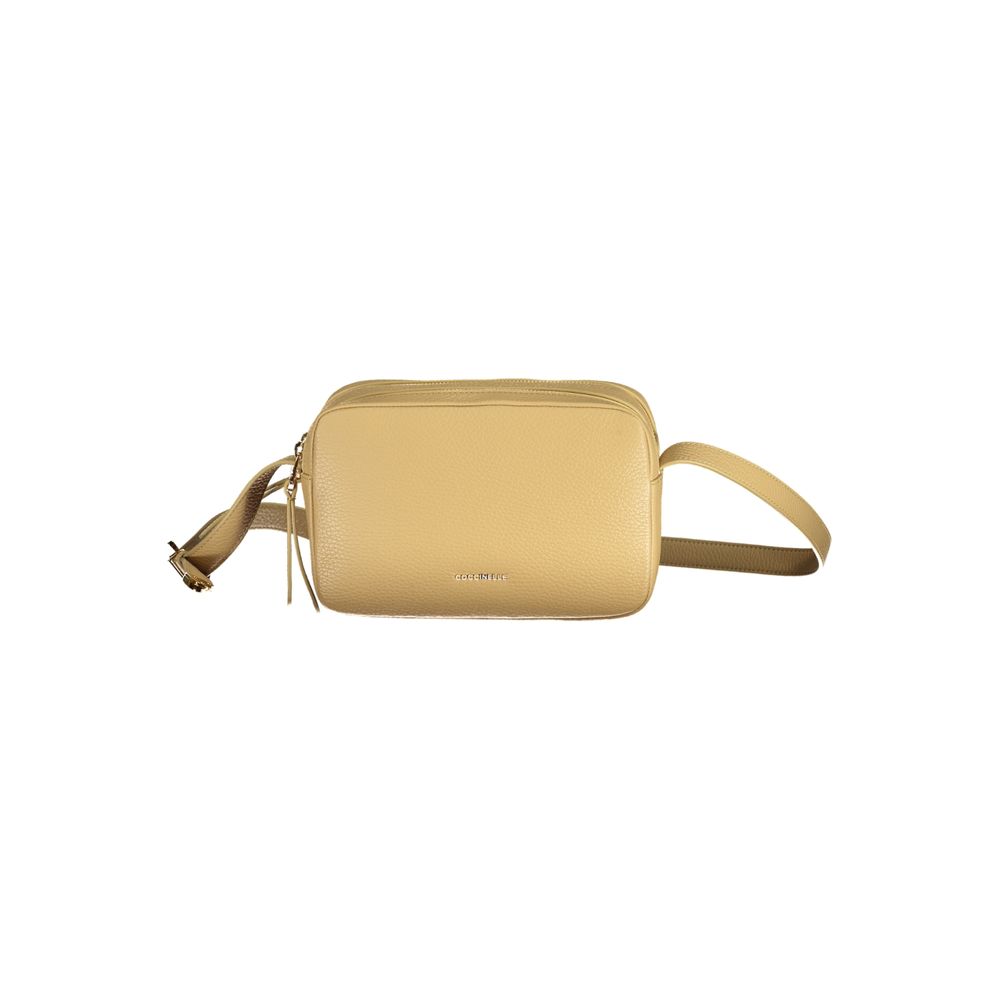 Coccinelle Beige Leather Handbag - Luksusmuotia Coccinelle - Tutustu YVES JAVANNI® 