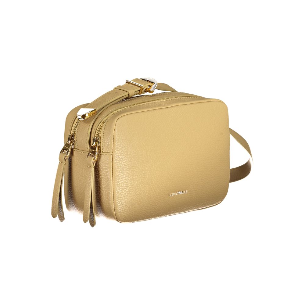 Coccinelle Beige Leather Handbag - Luksusmuotia Coccinelle - Tutustu YVES JAVANNI® 