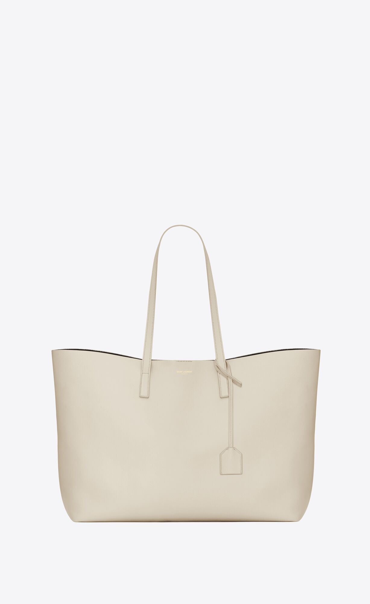 Saint Laurent White Calf Leather Tote Shoulder Bag - Luksuslaukut ja asusteet Saint Laurent - Tutustu YVES JAVANNI® 