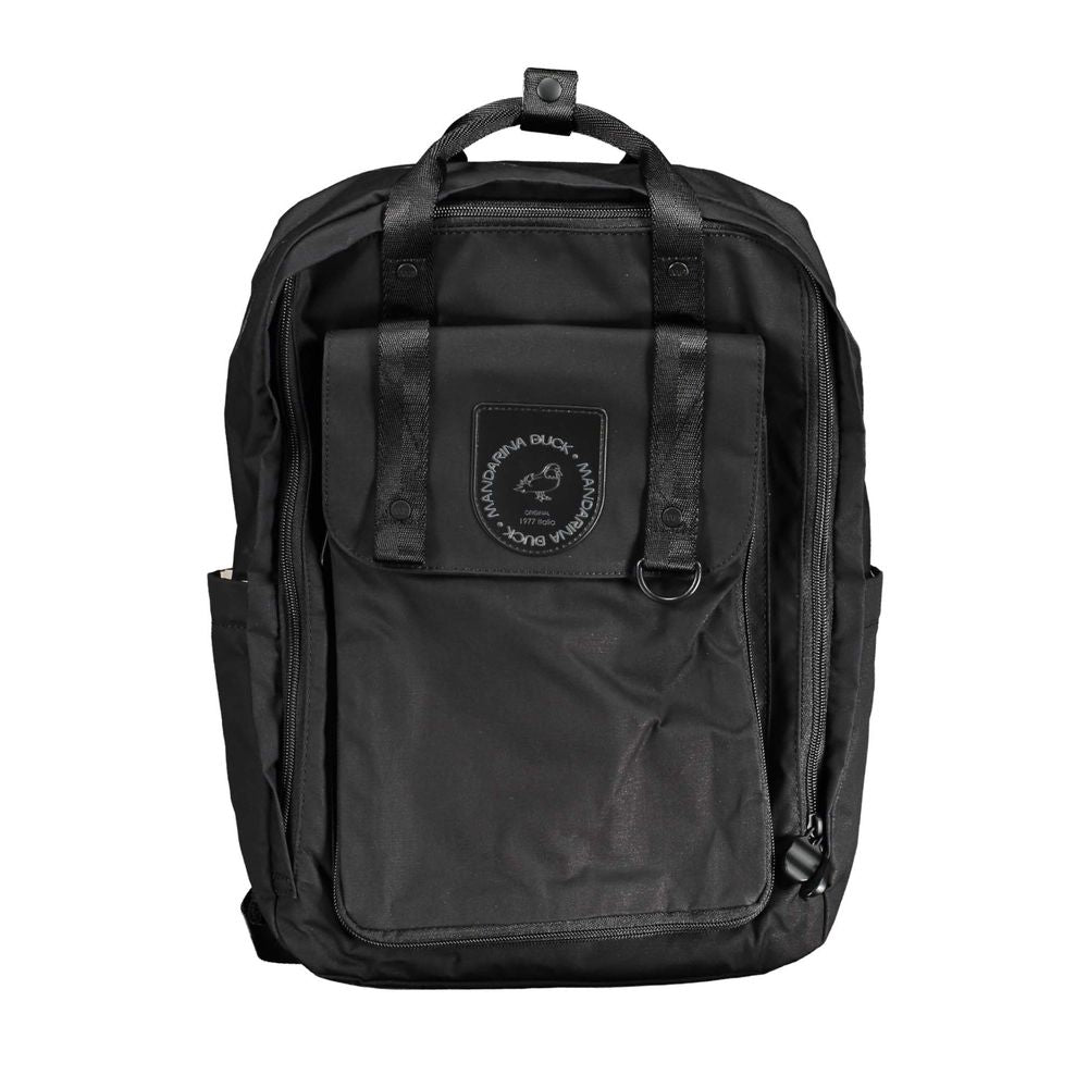 Mandarina Duck Black Cotton Backpack - Luksusmuotia Mandarina Duck - Tutustu YVES JAVANNI® 