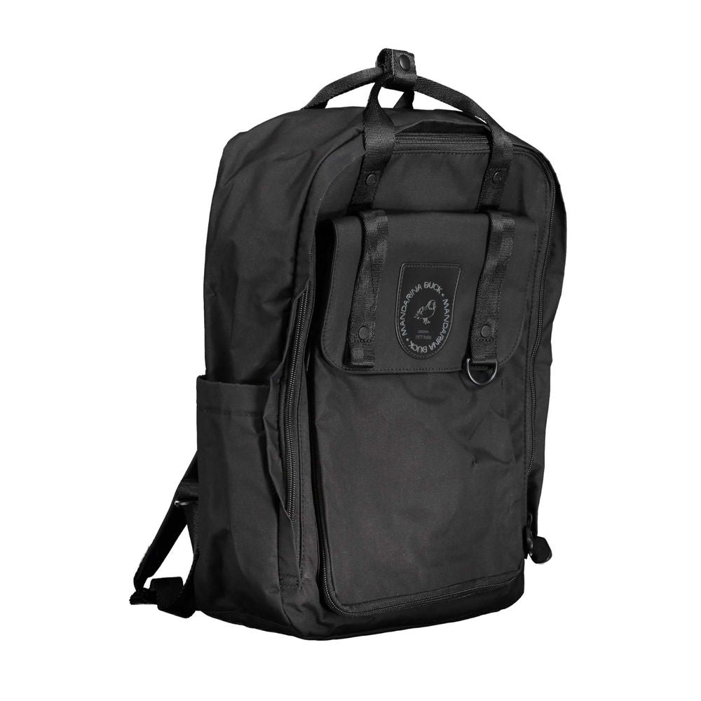 Mandarina Duck Black Cotton Backpack - Luksusmuotia Mandarina Duck - Tutustu YVES JAVANNI® 