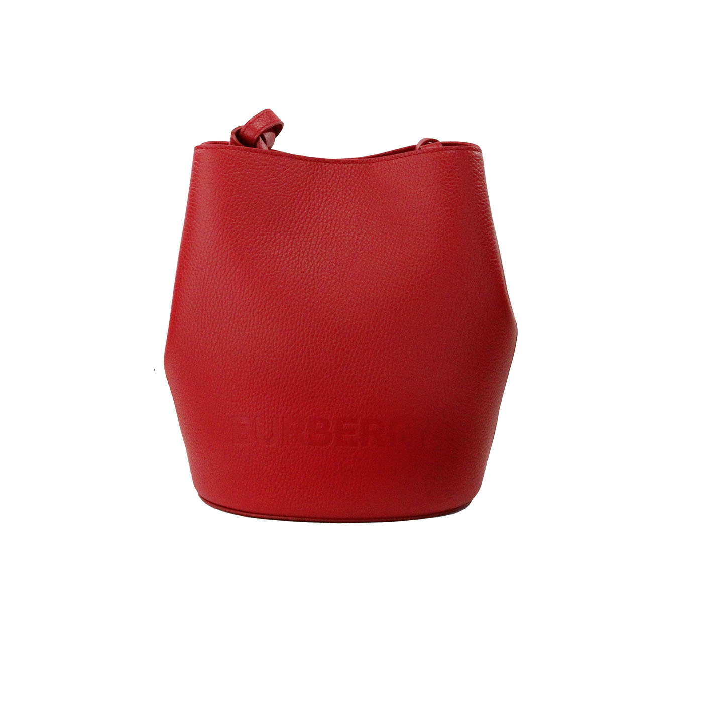 Burberry Lorne Small Red Pebbled Leather Bucket Crossbody Purse Bag - Luksusmuotia Burberry - Tutustu YVES JAVANNI® 