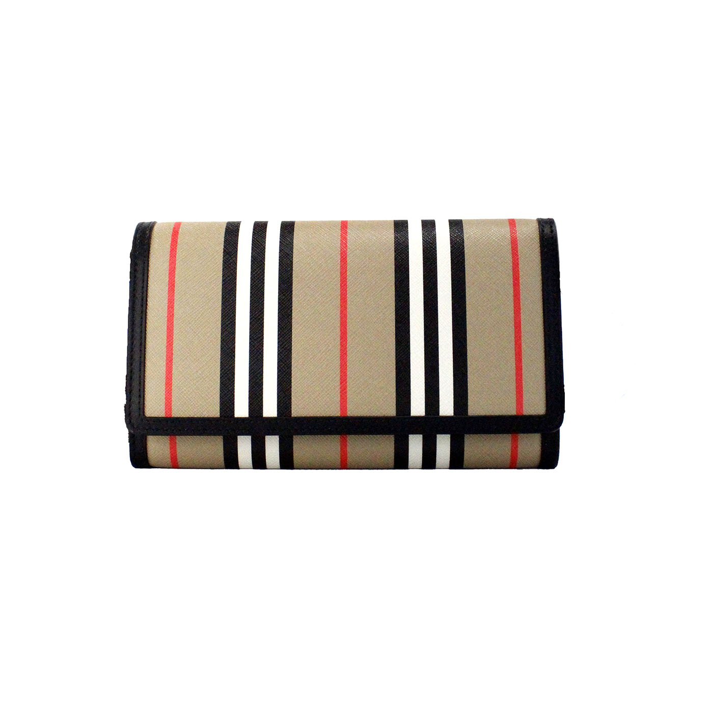 Burberry Hannah Icon Stripe Archive Black E-Canvas Leather Wallet Crossbody Bag - Luxury from Burberry - Shop at YVES JAVANNI