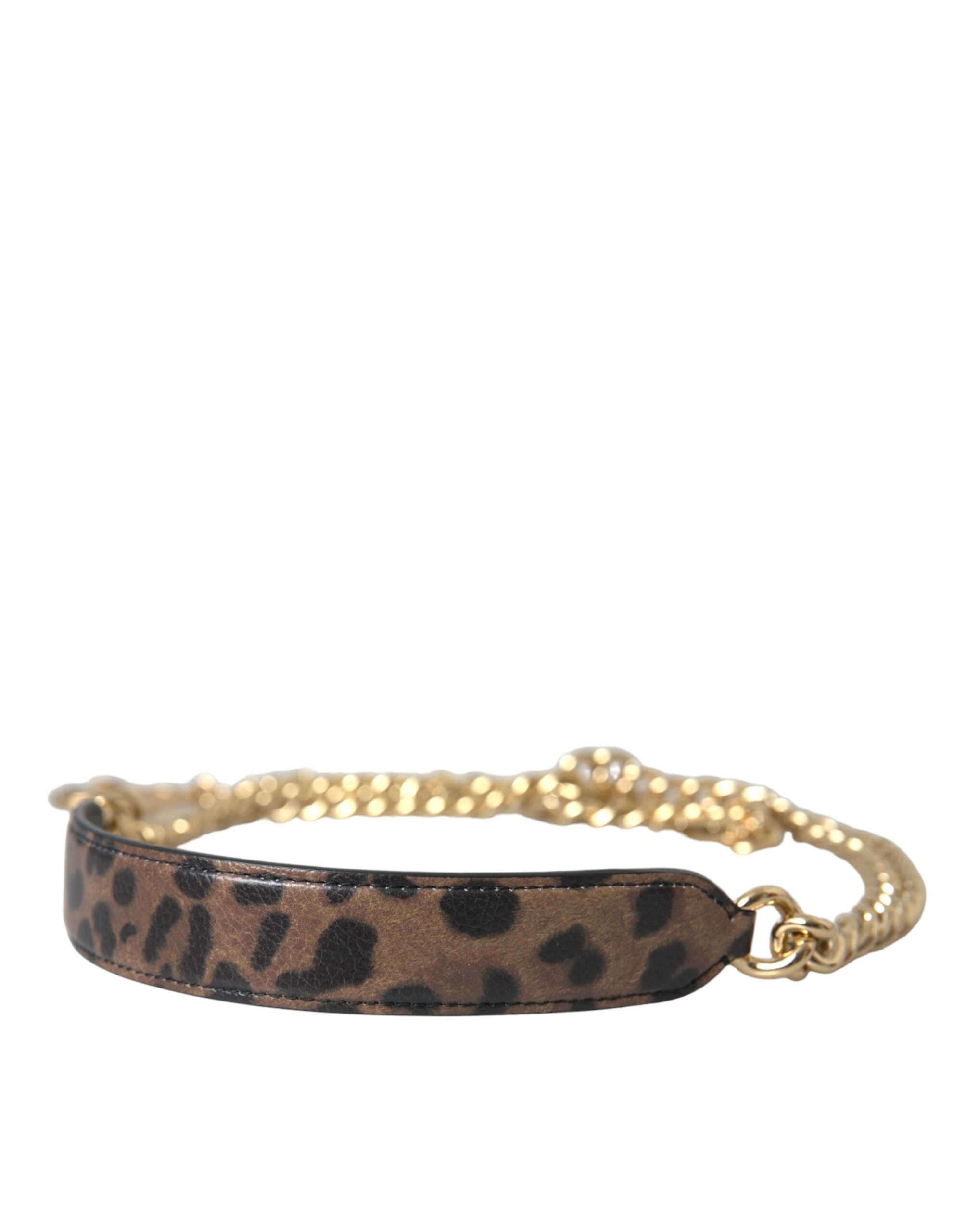 Dolce & Gabbana Brown Leopard Handbag Accessory Shoulder Strap - Luksusmuotia Dolce & Gabbana - Tutustu YVES JAVANNI® 