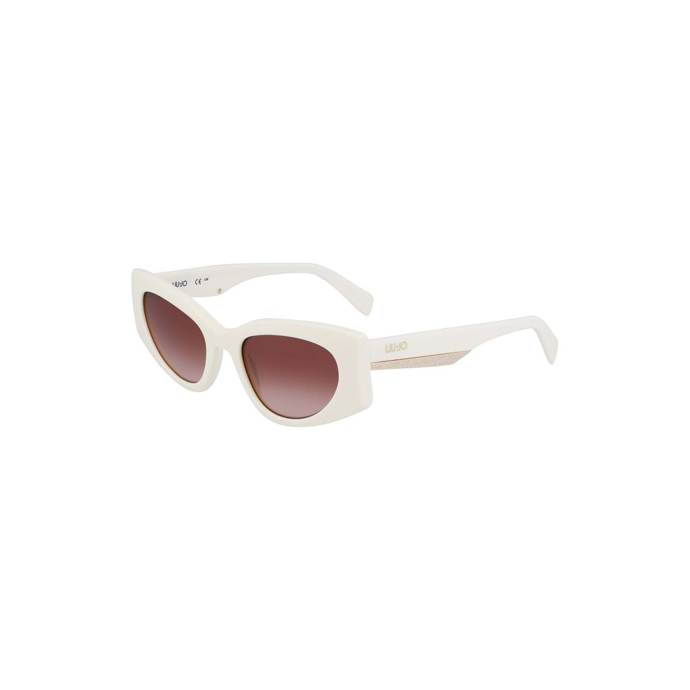 Liu Jo White Acetate Sunglasses - Luksusmuotia Liu Jo - Tutustu YVES JAVANNI® 