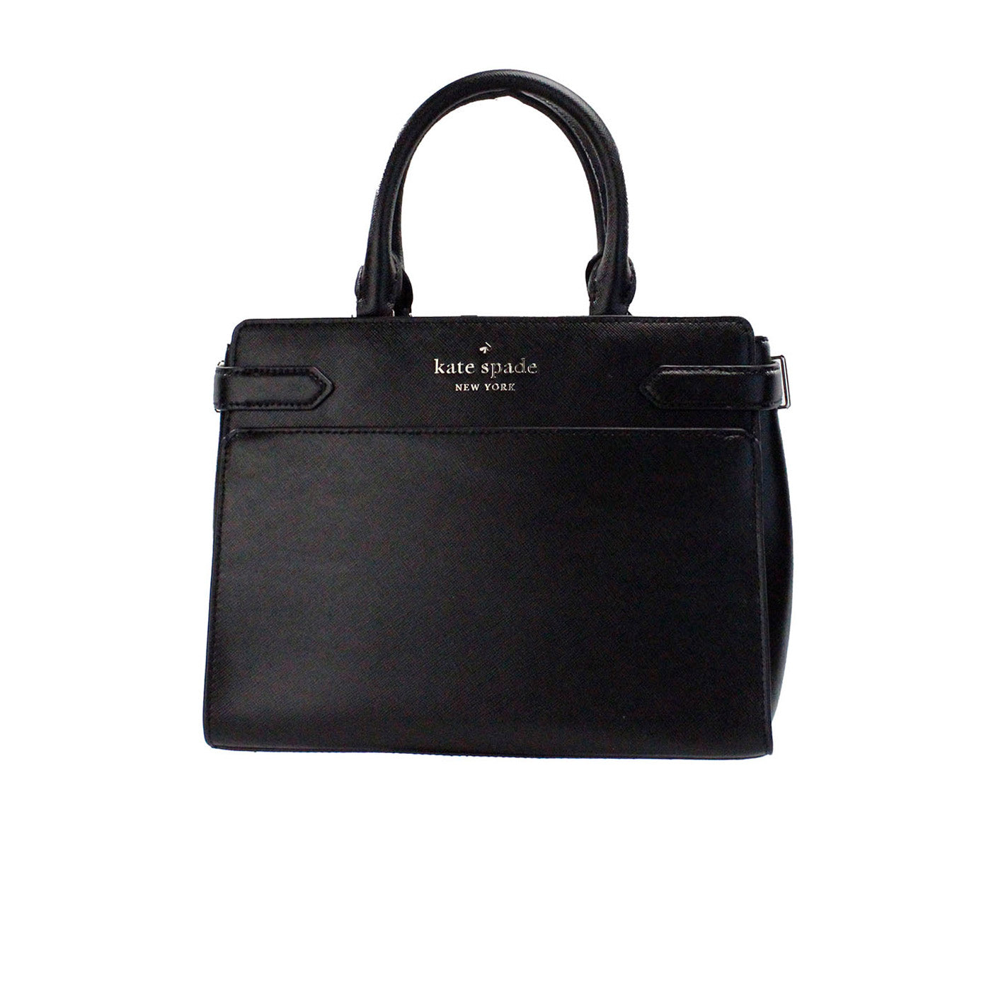 Kate Spade Staci Medium Black Saffiano Leather Crossbody Satchel Bag Handbag - Luksusmuotia Kate Spade - Tutustu YVES JAVANNI® 