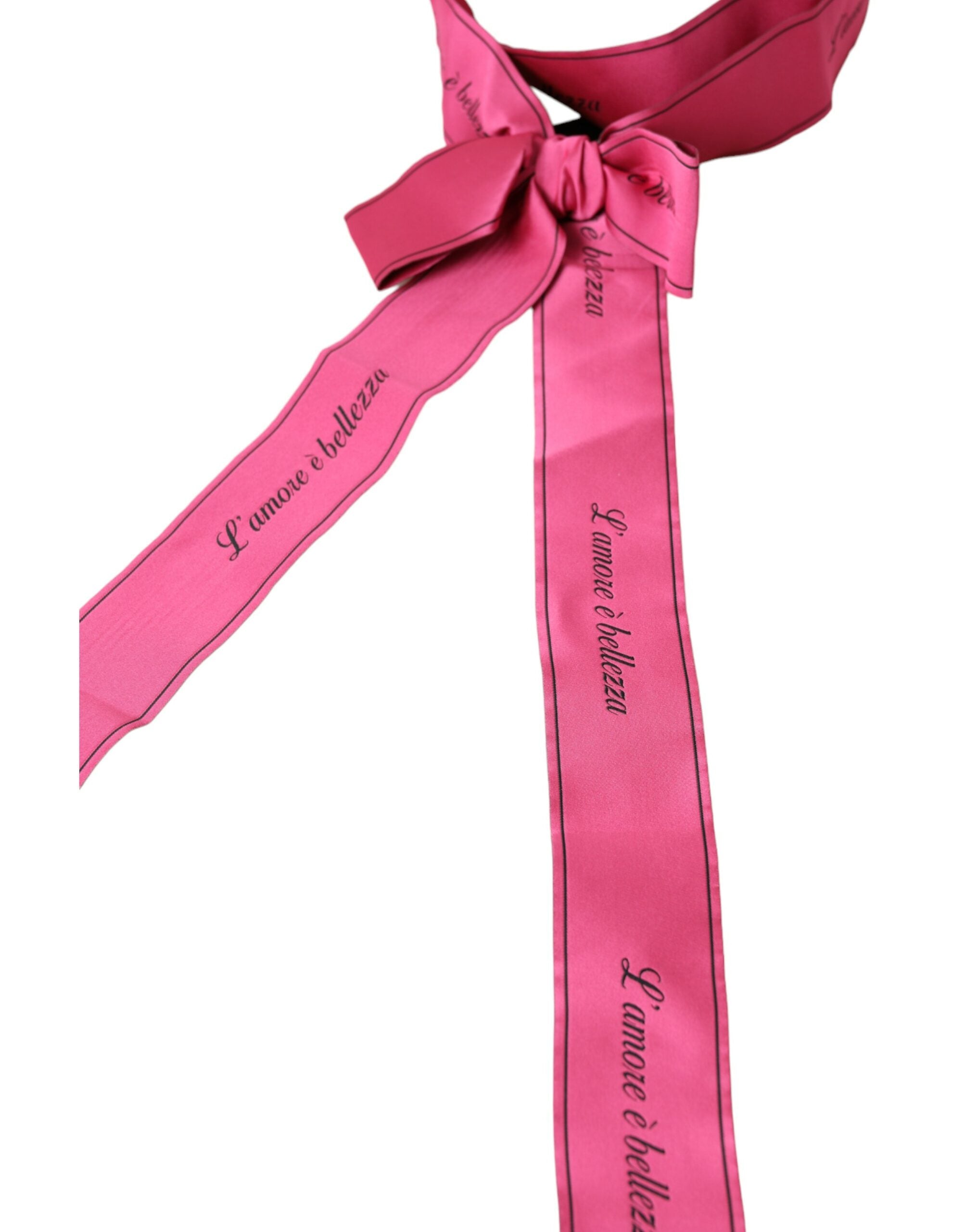 Dolce & Gabbana Pink L'Amore E'Bellezza Waist Belt - Luksuslaukut ja asusteet Dolce & Gabbana - Tutustu YVES JAVANNI® 