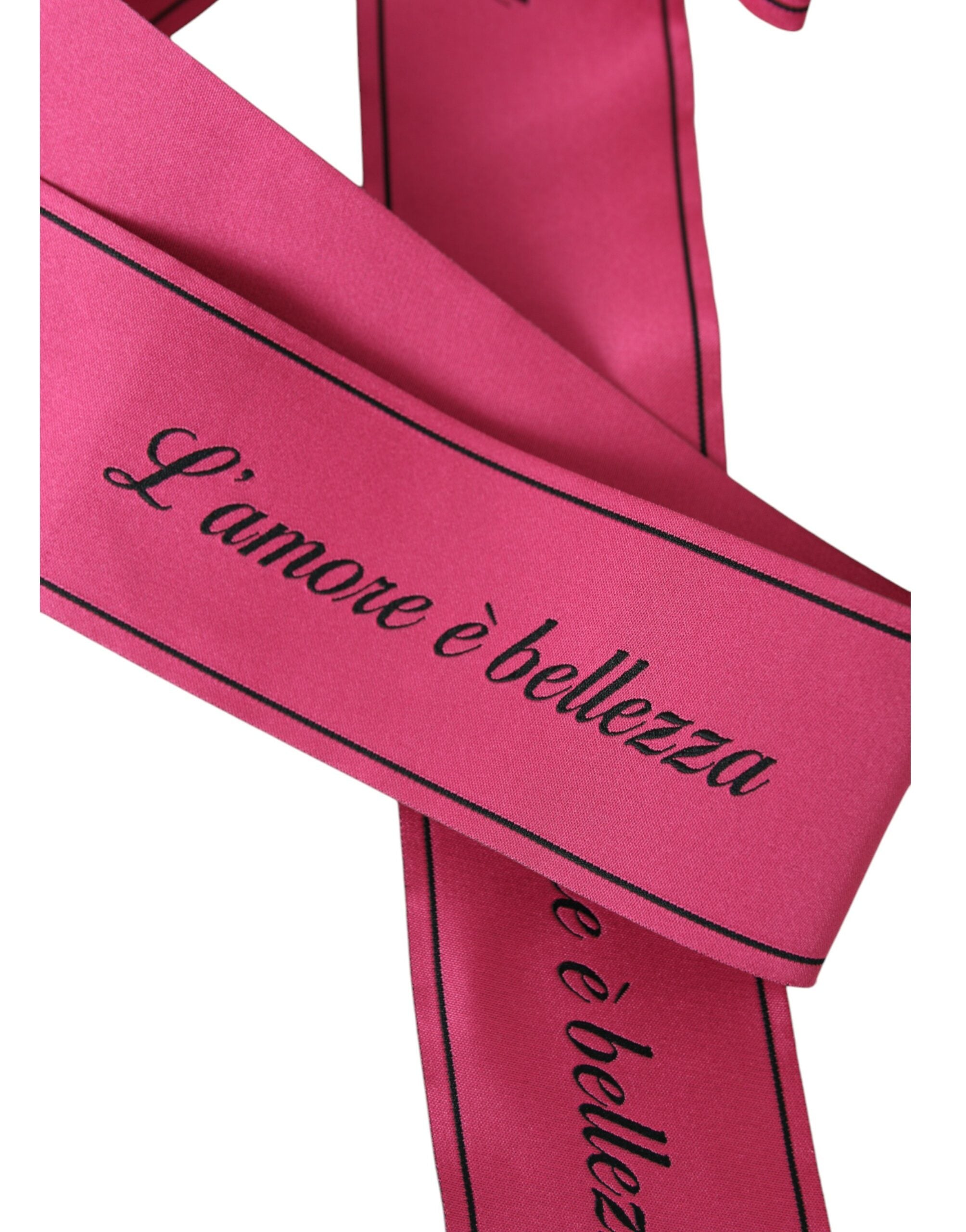 Dolce & Gabbana Pink L'Amore E'Bellezza Waist Belt - Luksuslaukut ja asusteet Dolce & Gabbana - Tutustu YVES JAVANNI® 