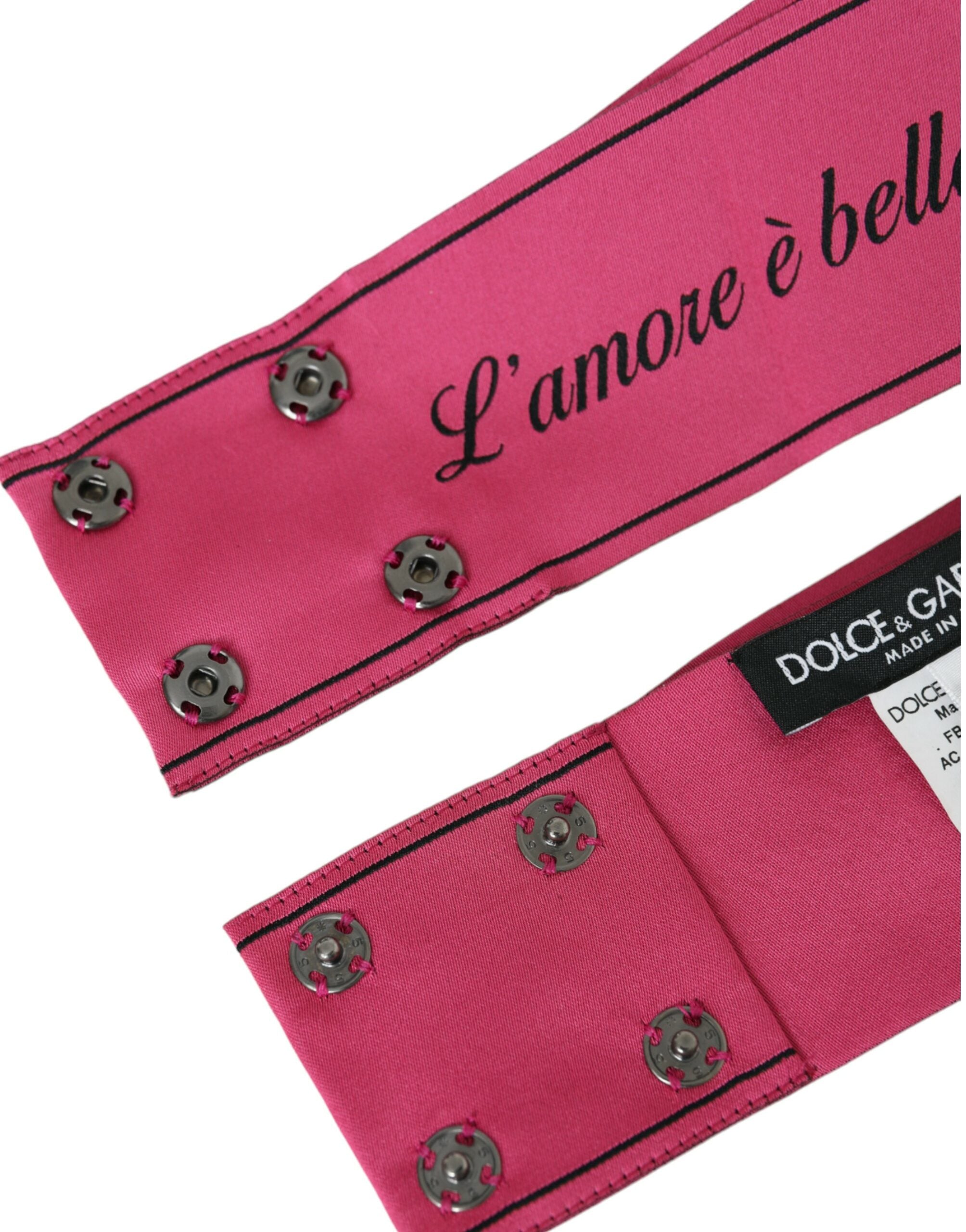 Dolce & Gabbana Pink L'Amore E'Bellezza Waist Belt - Luksuslaukut ja asusteet Dolce & Gabbana - Tutustu YVES JAVANNI® 