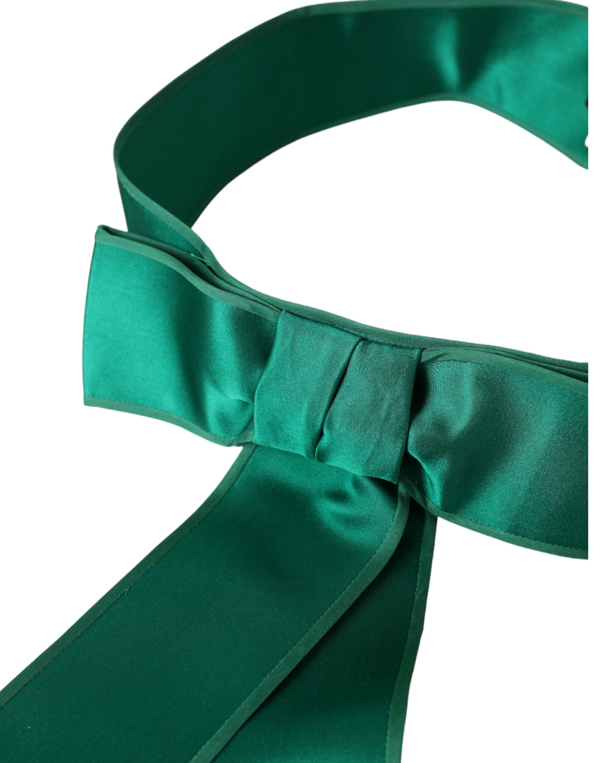 Dolce & Gabbana Green Silk Satin Waist Women Belt - Luksuslaukut ja asusteet Dolce & Gabbana - Tutustu YVES JAVANNI® 