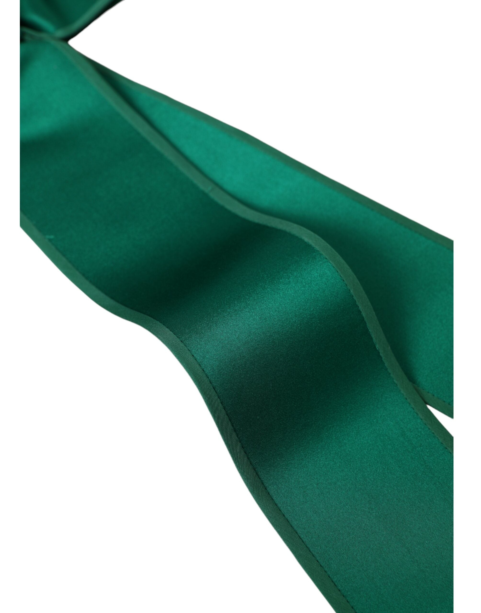 Dolce & Gabbana Green Silk Satin Waist Women Belt - Luksuslaukut ja asusteet Dolce & Gabbana - Tutustu YVES JAVANNI® 