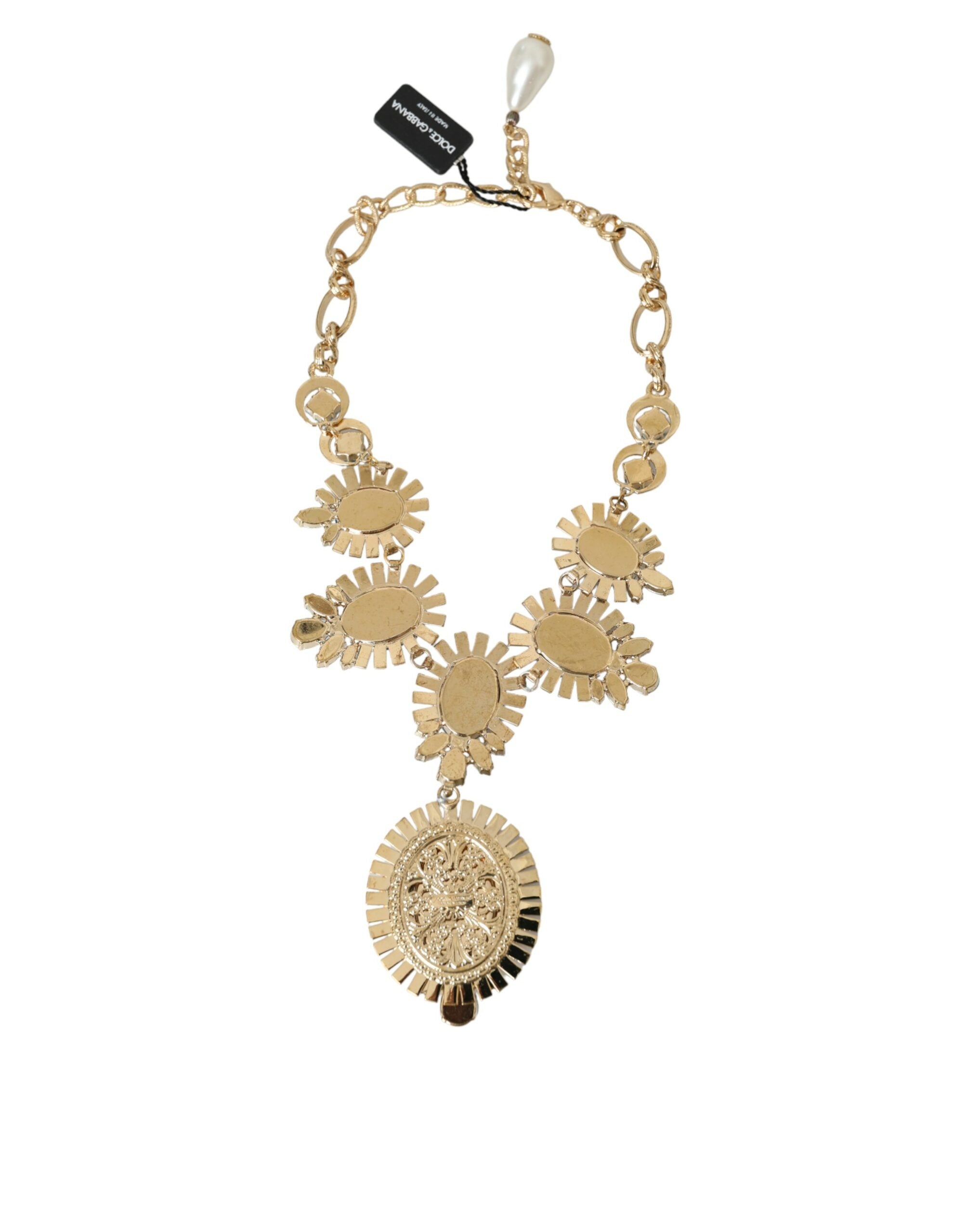 Dolce & Gabbana Gold ToneBrass PIETRE OVALI Crystal Embellished Necklace - Luksusmuotia Dolce & Gabbana - Tutustu YVES JAVANNI® 