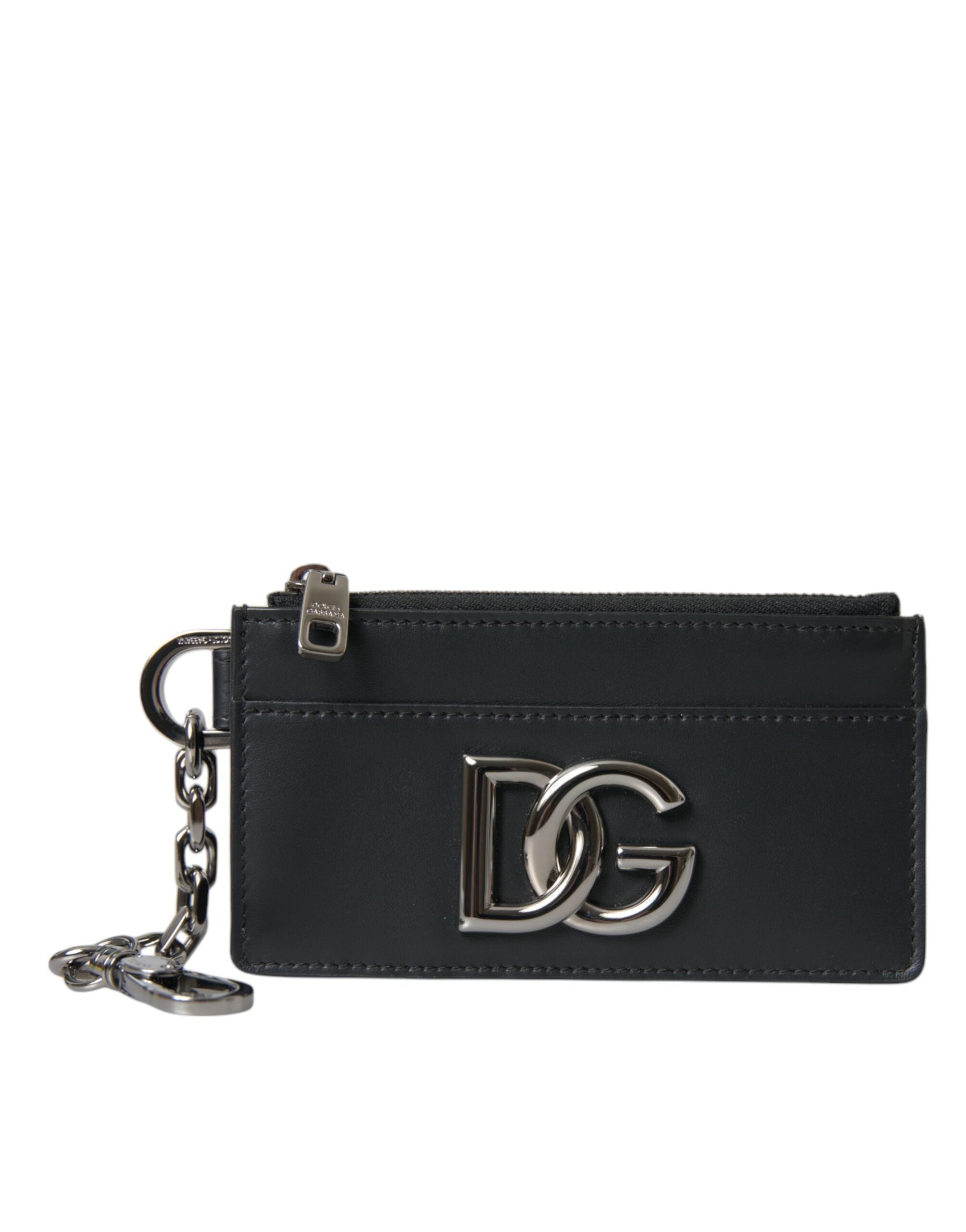 Dolce & Gabbana Black Calfskin Leather DG Logo Card Holder Wallet Men - Luksusmuotia Dolce & Gabbana - Tutustu YVES JAVANNI® 