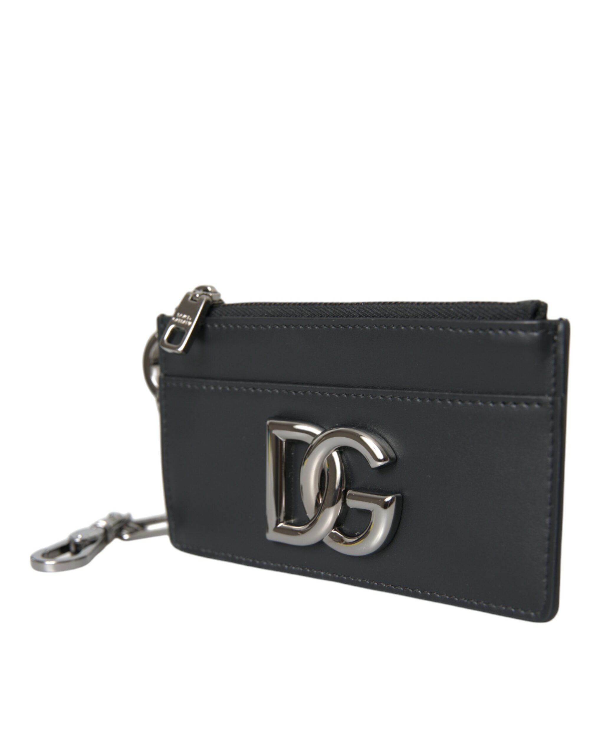 Dolce & Gabbana Black Calfskin Leather DG Logo Card Holder Wallet Men - Luksusmuotia Dolce & Gabbana - Tutustu YVES JAVANNI® 